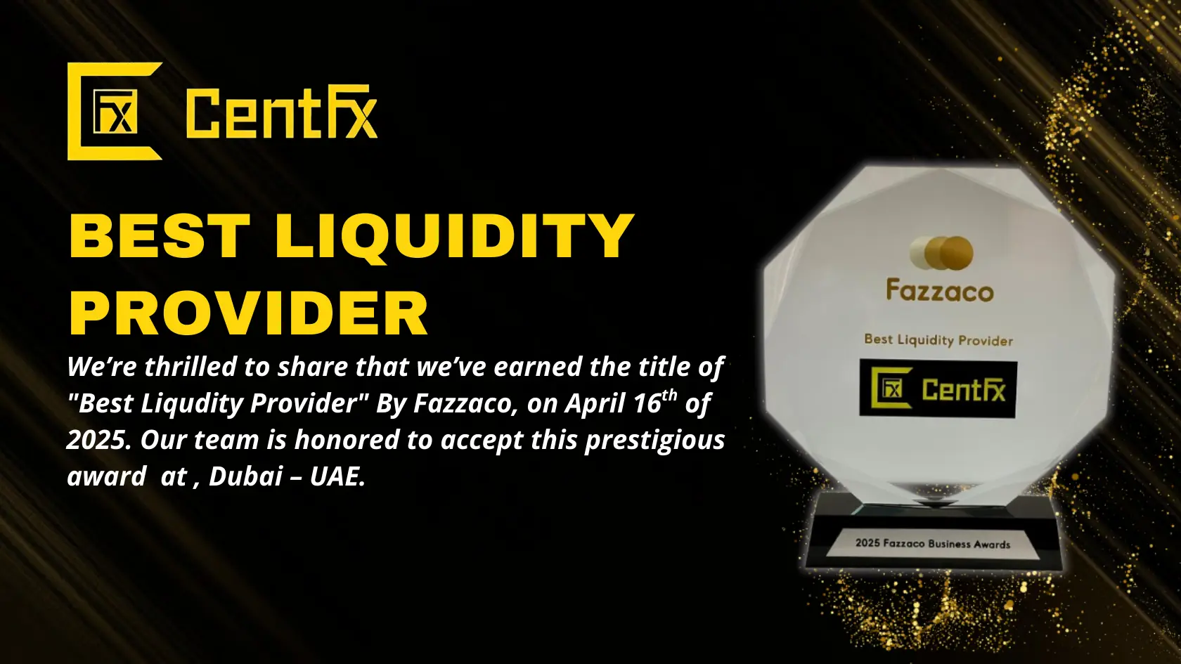 Award Best Liquidity Provider
