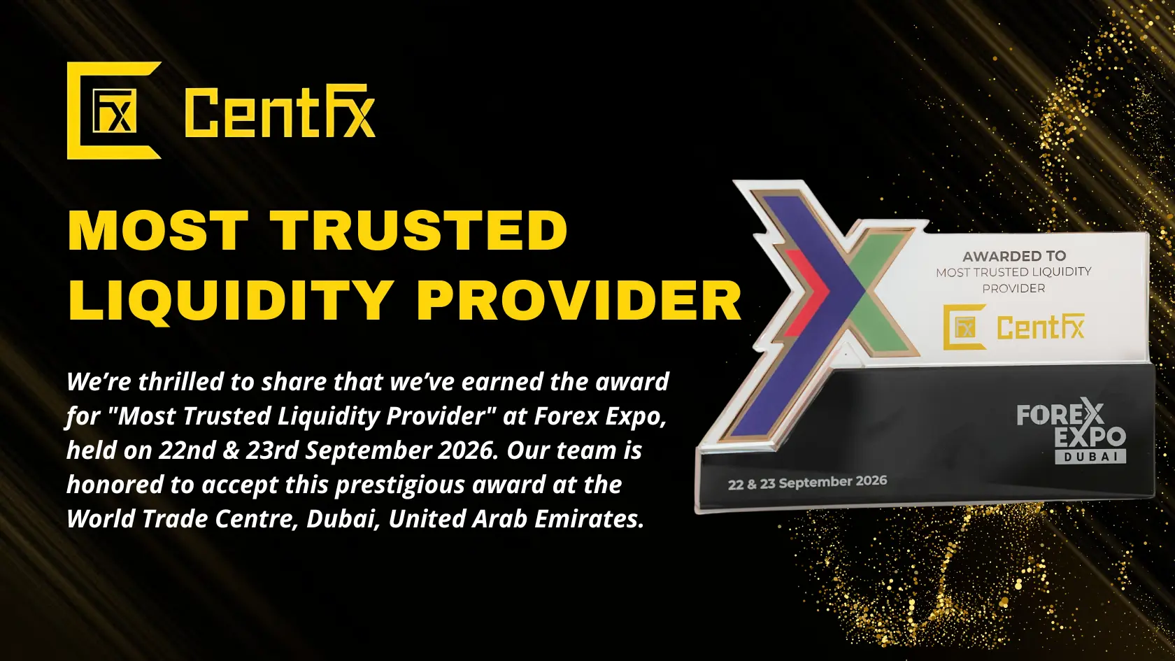 Award Most Trusted Liquidity Provider