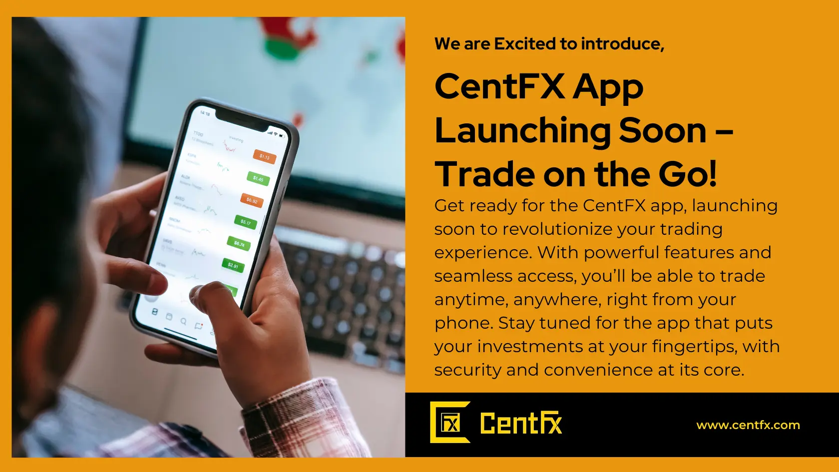 CentFX App Launch Soon