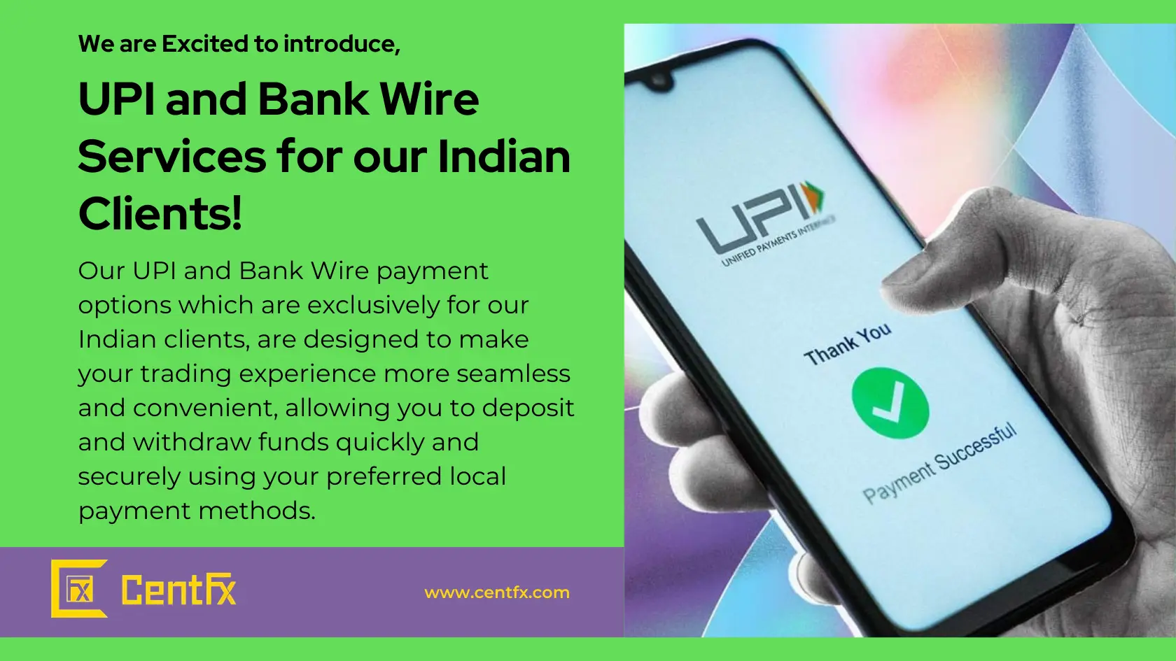 UPI and Bankwire services