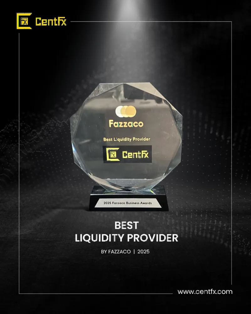 CentFX Best Liquidity Provider - Fazzaco Business Awards 2025